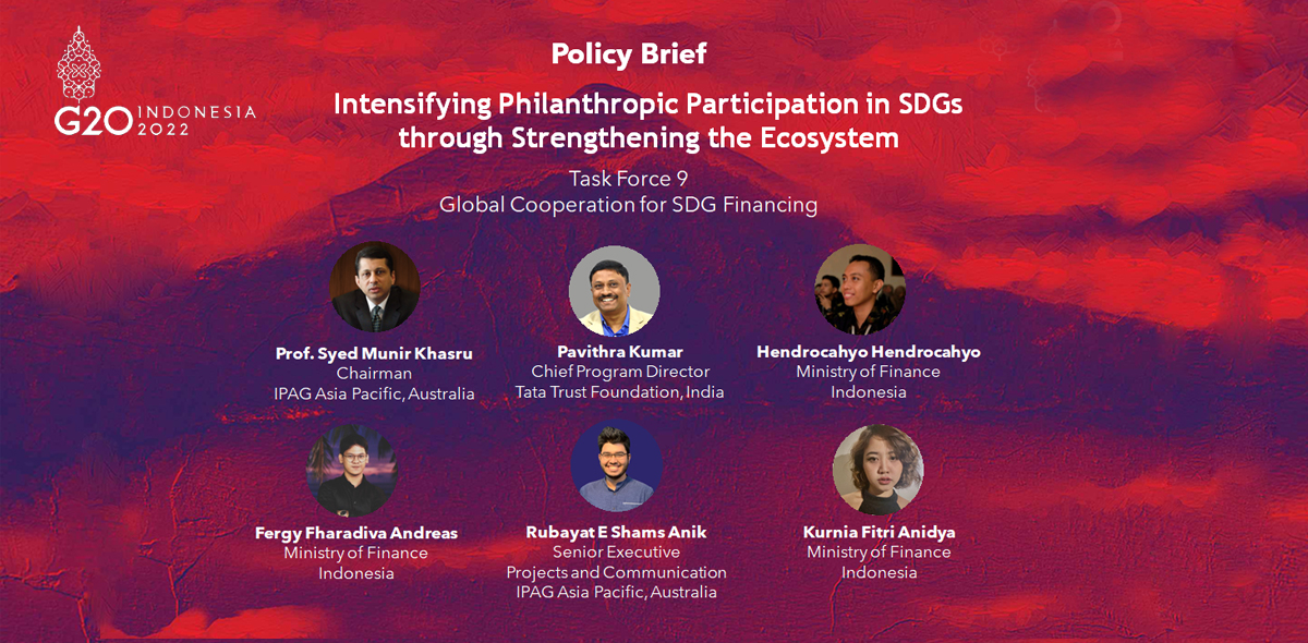 Intensifying philanthropic participation in SDGs through strengthening the ecosystem