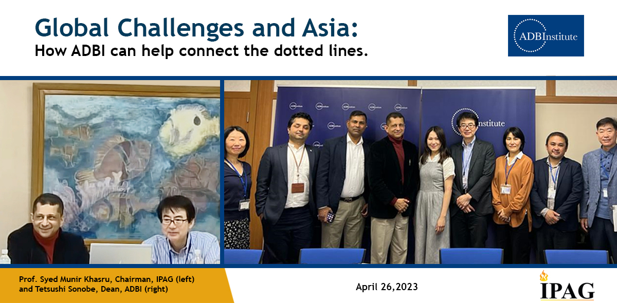 Global Challenges and Asia: How ADBI can help connect the dotted lines.  