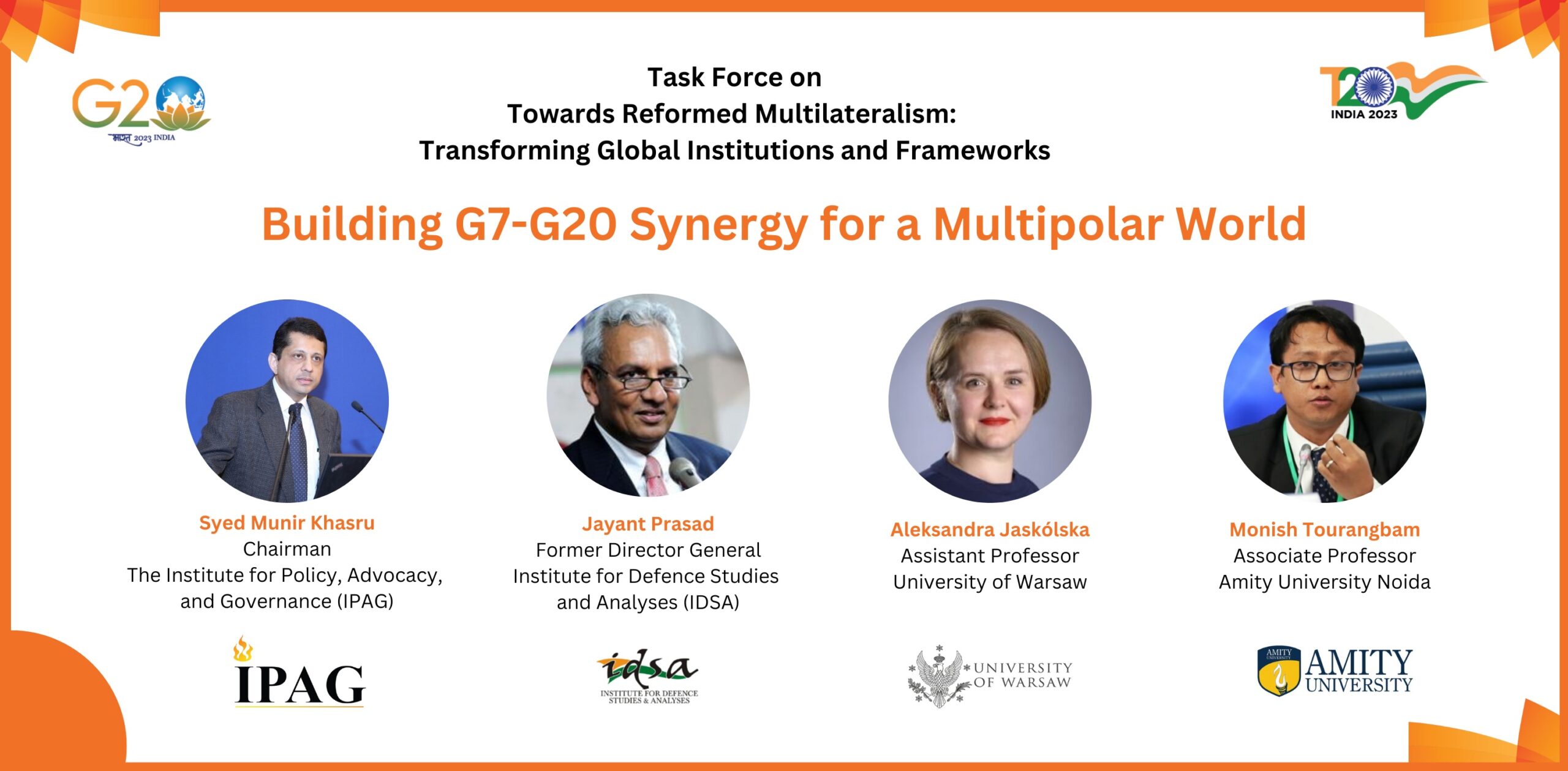 Building G7-G20 Synergy for a Multipolar World