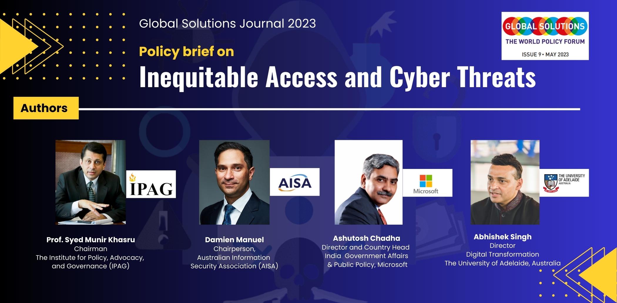 Policy brief on Inequitable Access and Cyber Threats