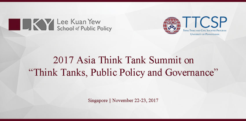 2017 Asia Think Tank Summit on: “Think Tanks, Public Policy and Governance”