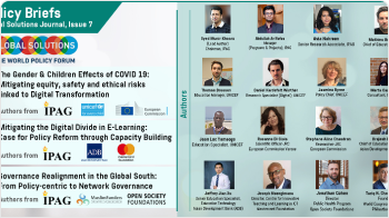Policy Briefs for the Global Solution Summit 2021 - IPAG
